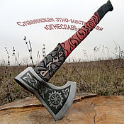 Рисунки мастеров на топорах 87