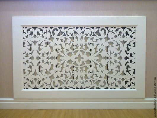 Купить Экран для радиатора отопления - белый, экран для батарей, экран для радиаторов, экран для конвекторов