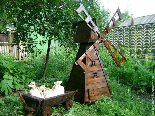 Как построить мельницу в сад Как построить мельницу в сад