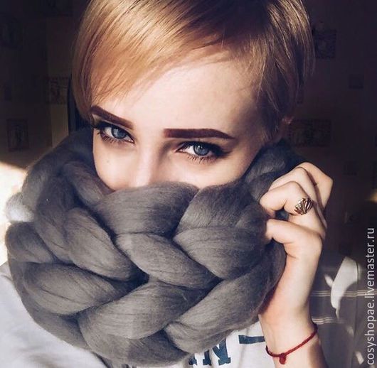 Вязанный хомут снуд Вязанный хомут снуд