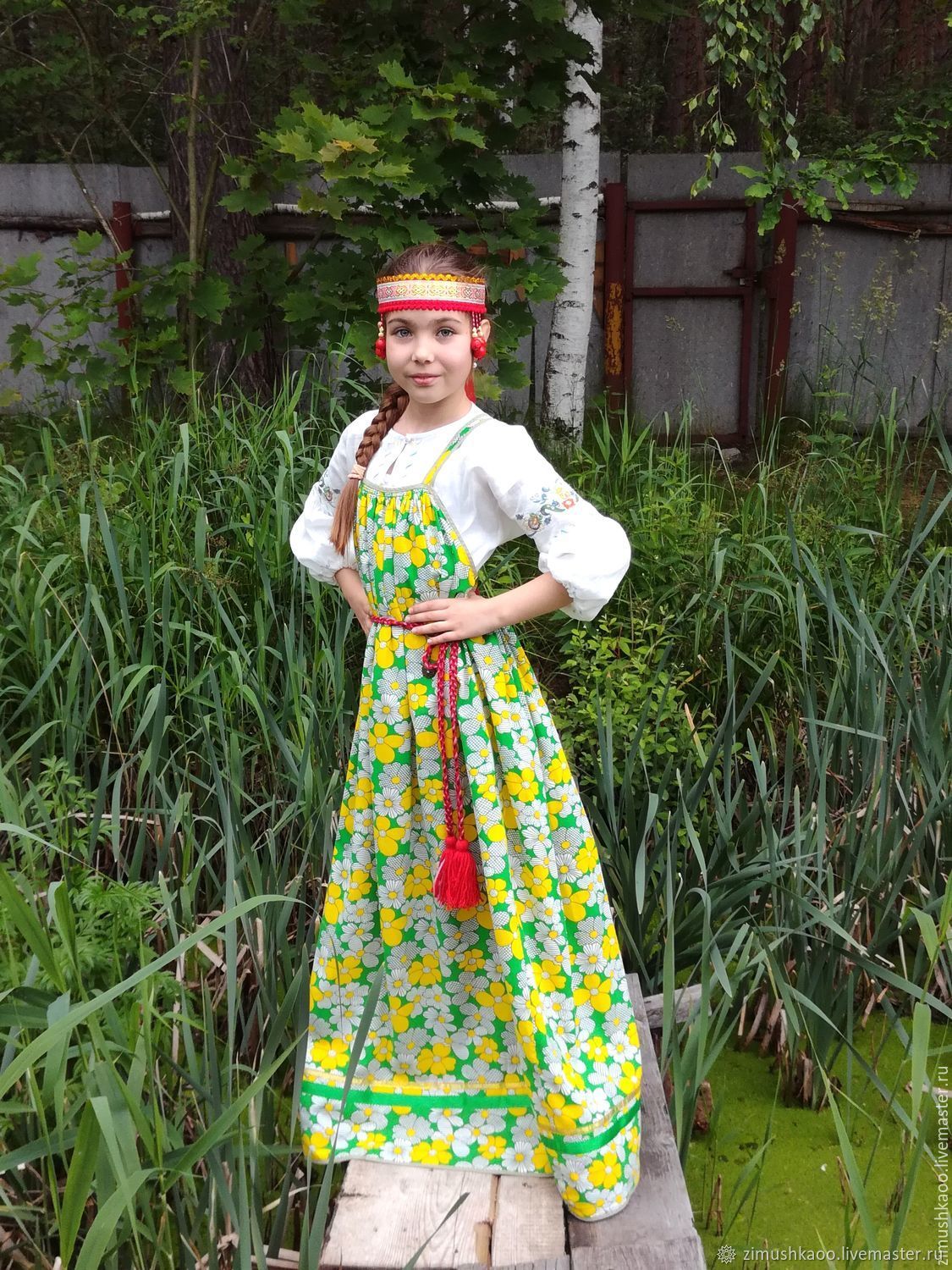 Платье Из Ситца Для Девочки Платье Из Ситца Для Девочки