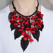 Полимерная глина ожерелье Полимерная глина ожерелье