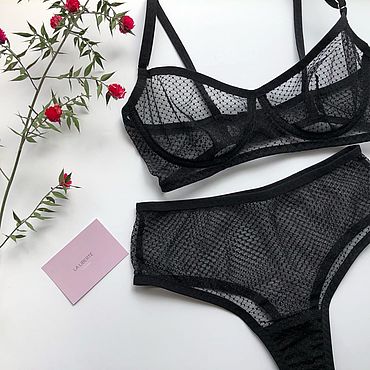 Комплект белья из сеточки 