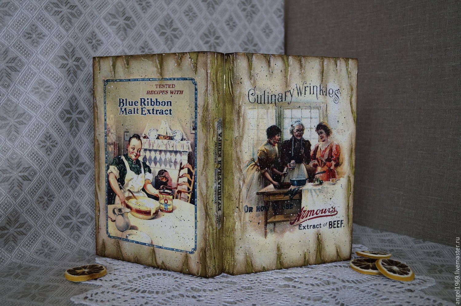 Декупаж кулинарной книги Декупаж кулинарной книги