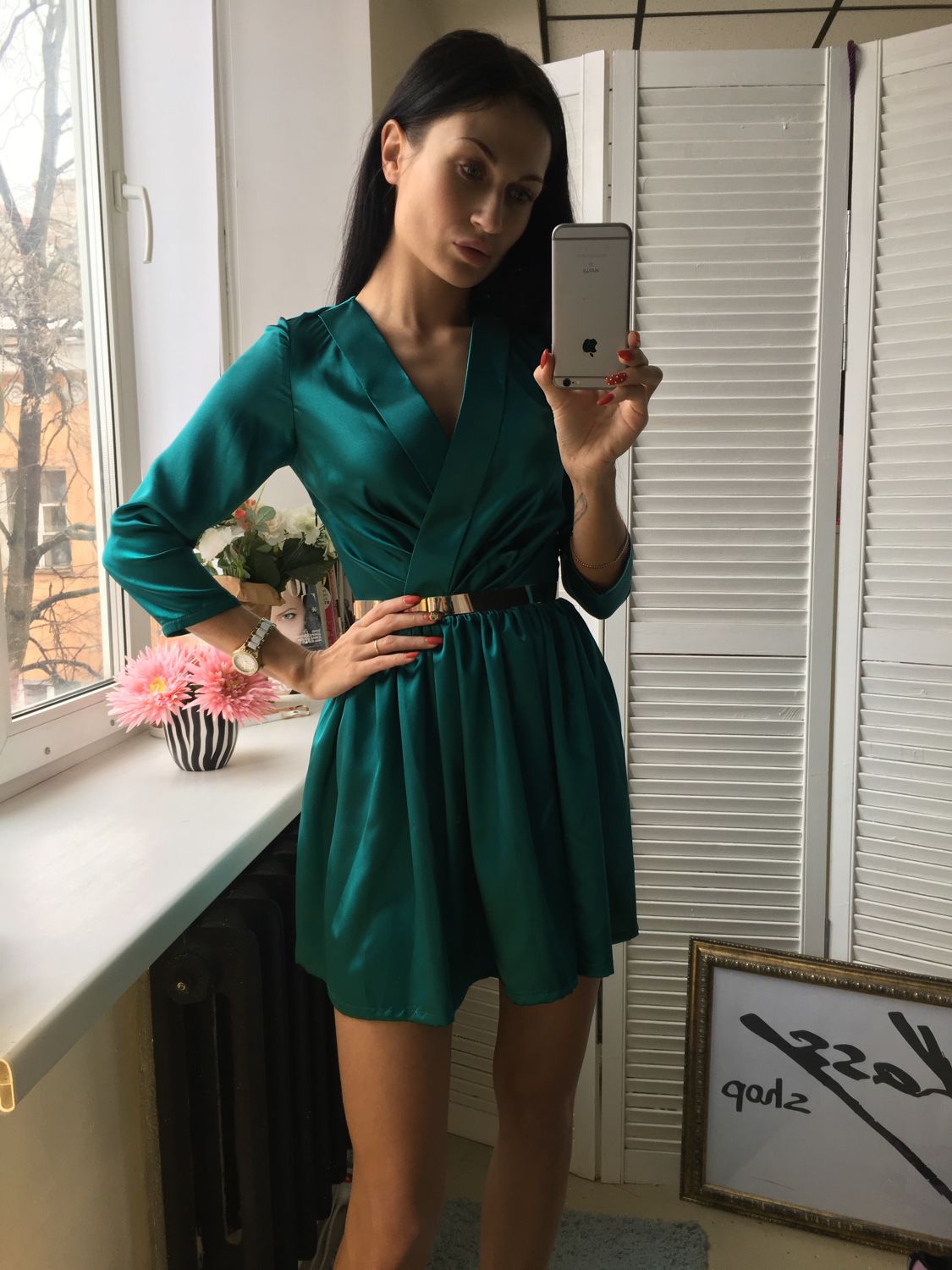 Платья с запахом из атласа Платья с запахом из атласа