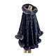 Poncho made of thick lace velvet with bluefrost fur. Ponchos. Olga Lavrenteva. Online shopping on My Livemaster.  Фото №2