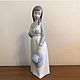 Винтаж: Статуэтка « Девочка держит шляпу». Испания. Nao by LLADRO, Статуэтки винтажные, Орел,  Фото №1