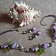 Колье "Аврора". Муранское стекло, Жемчуг, Аметист. Колье. Tatyana's Jewelry for the soul. Ярмарка Мастеров.  Фото №4