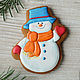 Set of gingerbread Snowmen. Gingerbread Cookies Set. prynik. Online shopping on My Livemaster.  Фото №2