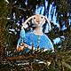Christmas toy Bunny. Christmas tree toys, rabbit rabbit. The Year of the Rabbit Hare, Christmas decorations, Tomsk,  Фото №1