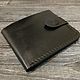 Black pocket wallet with a button, Wallets, Kemerovo,  Фото №1