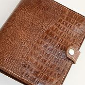 Канцелярские товары handmade. Livemaster - original item Leather notebook with pockets on rings (A5 format). Handmade.