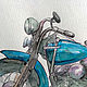 Motorcycle Watercolor - Harley Davidson bike. Fun. KapustinaArt. My Livemaster. Фото №6