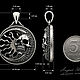 Кулон «Луна и Солнце с черепом»  (Артикул 435). Кулон. AZ Jeweler (azjeweler). Ярмарка Мастеров.  Фото №5