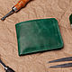 Wallet genuine leather. Eternal 'Emerald', Wallets, Penza,  Фото №1