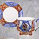 Tea porcelain couple 'Sovushka'. Single Tea Sets. KASTdecor. Online shopping on My Livemaster.  Фото №2