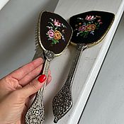 Винтаж handmade. Livemaster - original item Mirror and brush, handmade, France. Handmade.