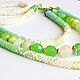 Necklace 'Jade morning'. Necklace. Inspiration. Online shopping on My Livemaster.  Фото №2