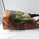 Women's leather bag with custom-painted Svetlana. Classic Bag. Innela- авторские кожаные сумки на заказ.. My Livemaster. Фото №4