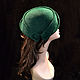 Felt hat Coquette Emerald. Hats1. Novozhilova Hats. My Livemaster. Фото №6