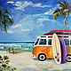 Surfing oil Painting, Pictures, Moscow,  Фото №1