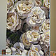 Painting 'White roses' oil on canvas 40h50cm. Pictures. vestnikova. Online shopping on My Livemaster.  Фото №2