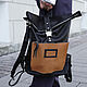 Mochilas: Mochila de cuero negro Flotador. Backpacks. Mart Bags (martbags). Ярмарка Мастеров.  Фото №4