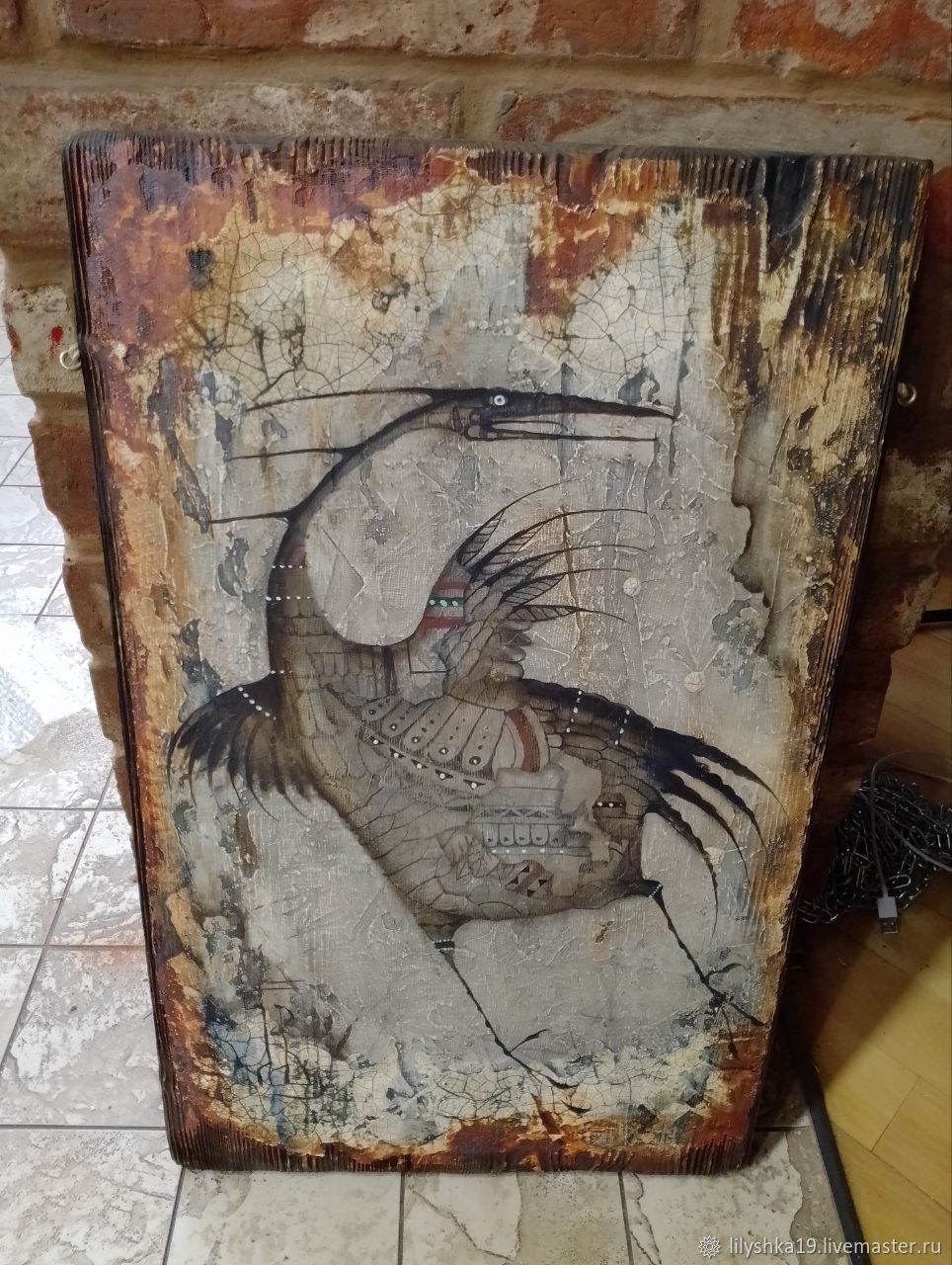 Панно: "Племенная Птица" в интернет-магазине на Ярмарке Мастеров ...