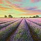 Painting 'Lavender evening' 45 x 60 cm, Pictures, Rostov-on-Don,  Фото №1