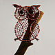 Pendant with garnet Owl. Pendants. Bijoudelice. My Livemaster. Фото №5