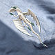 Brooch Dragon Snowdrop. Ice dragon. Primrose. white. Brooches. master Alena Litvin. My Livemaster. Фото №4