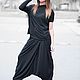 Элегантный черный комплект гарем -SE0630JE. Костюмы. EUG FASHION. Ярмарка Мастеров.  Фото №4
