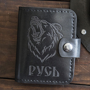 Сумки ручной работы. Ярмарка Мастеров - ручная работа Кожаный кошелёк Русь. Handmade.