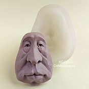 Материалы для творчества handmade. Livemaster - original item Mold Face for Doll 4,8 x 3,8cm Silicone Mold. Handmade.