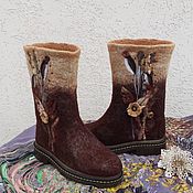 Обувь ручной работы handmade. Livemaster - original item Boots felt soles. Handmade.