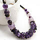 Necklace with amethyst ' Violet of Montmartre', Necklace, Moscow,  Фото №1