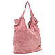 Bag String Bag Suede Pink Shopper Bag Tote Bag Leather. Sacks. BagsByKaterinaKlestova (kklestova). Online shopping on My Livemaster.  Фото №2