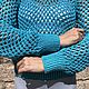 Свитер Сетка из хлопка и микропайеток. Свитеры. alesy_knit. Ярмарка Мастеров.  Фото №6