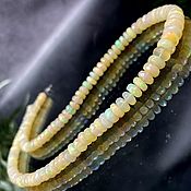 Работы для детей, handmade. Livemaster - original item 925 sterling silver PR. Fiery Ethiopian Opal beads for women.. Handmade.
