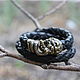 Order A leather bracelet - zodiac sign Leo. Mint Tiger (MintTiger). Livemaster. . Bead bracelet Фото №3