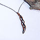 Pendant made of wood 'dragon's Claw' (Eben Makassar). Pendant. OakForest Wooden Jewelry. My Livemaster. Фото №4