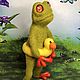 Kostya the Frog. The toy is made of wool. Felted Toy. colorlight (colorlight). Online shopping on My Livemaster.  Фото №2