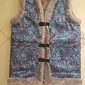 Одежда handmade. Livemaster - original item Vest made of sheepskin raincoat. Handmade.
