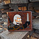 Мем Бумажник Witcher ручной работы с тиснением из кожи. Кошельки. Crazy Leather Goods. Ярмарка Мастеров.  Фото №5