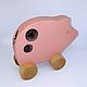 Wooden natalochka Pig Chavrusa. Rolling Toys. Shop Grizunok teether. Online shopping on My Livemaster.  Фото №2