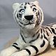Order felt toy: White tiger. colorlight (colorlight). Livemaster. . Felted Toy Фото №3