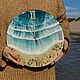 Часы настенные круглые, часы картина Море из эпоксидной смолы, Часы классические, Волгоград,  Фото №1
