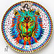 Zodiac sign Leo - plate on the wall - a gift to lions, Decorative plates, Krasnodar,  Фото №1