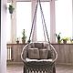 Подвесное кресло макраме. Кресла. Macrame Vibes. Интернет-магазин Ярмарка Мастеров.  Фото №2