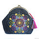 Women's Shoulder bag Small Handbag with embroidery. Clasp Bag. Denimhandmade.Olga. Online shopping on My Livemaster.  Фото №2